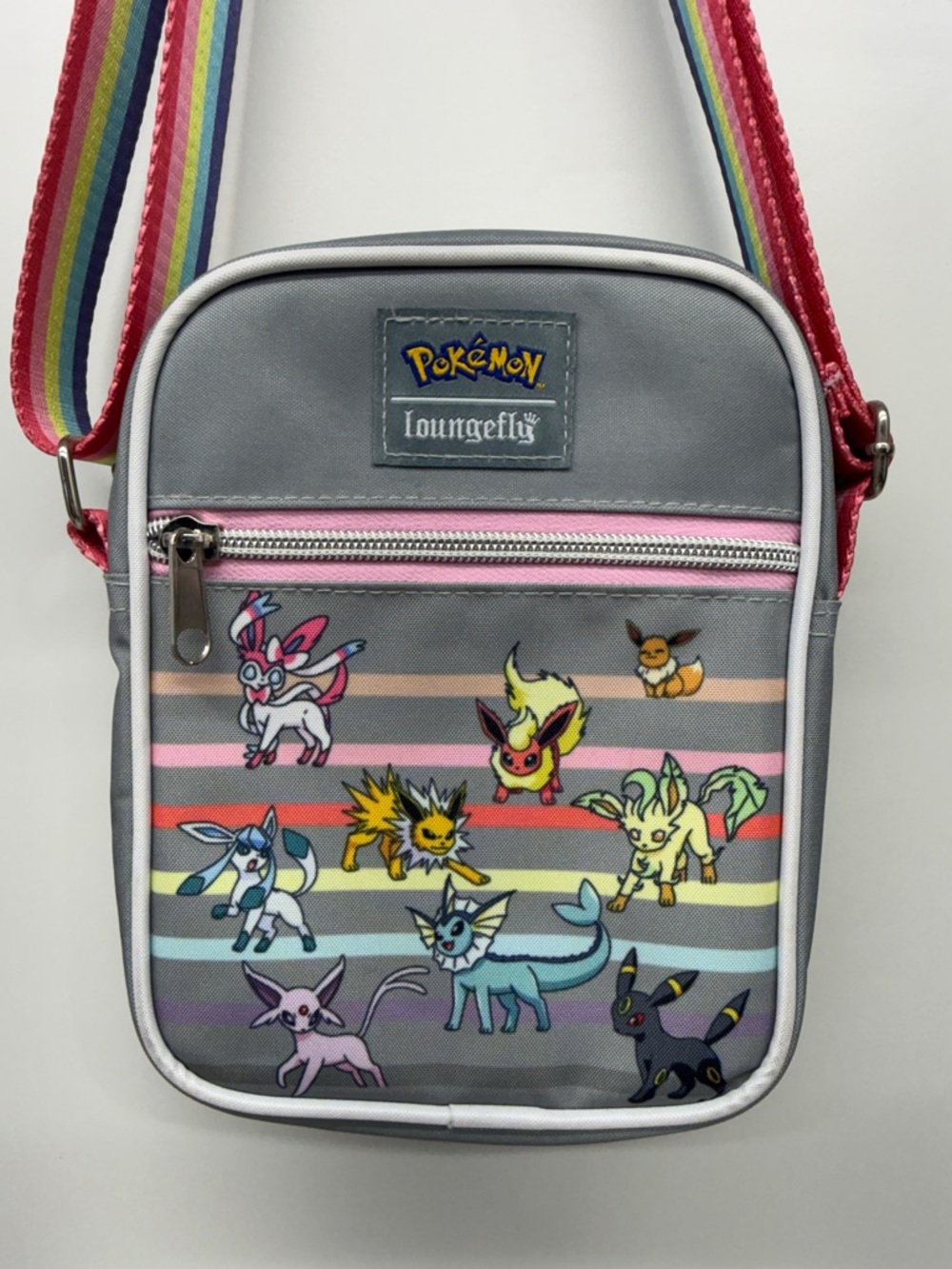 Loungefly Pokemon Eeveelutions Eevee Rainbow Crossbody Bag Purse